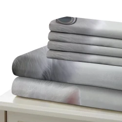 Chat Housse de Couette Imprimée 3D Douce 3 Pièces Literie Garçons Filles