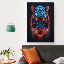 Tigre Peinture sur toile sans cadre, impressions posters art mural pour déco maison chambre bureau