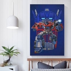 Transformers Optimus Prime Peinture sur toile sans cadre, impressions posters art mural pour déco maison chambre bureau