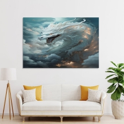 oriental Dragon Peinture sur toile sans cadre, impressions posters art mural pour déco maison chambre bureau