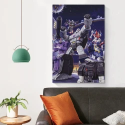 Transformers Megatron Peinture sur toile sans cadre, impressions posters art mural pour déco maison chambre bureau