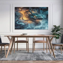maligno Dragón Pintura en lienzo sin marco, impresiones de pósters arte pared para decoración hogar dormitorio oficina