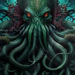 Mythe de l'horreur Cthulhu Housse de Couette Imprimée 3D Douce 3 Pièces Literie Garçons Filles