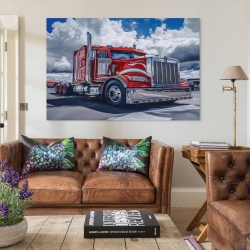 Gros camion Peinture sur toile sans cadre, impressions posters art mural pour déco maison chambre bureau