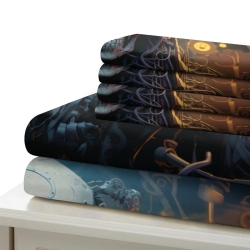 Crâne Housse de Couette Imprimée 3D Douce 3 Pièces Literie Garçons Filles