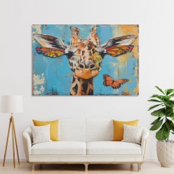 Girafe  Peinture sur toile sans cadre, impressions posters art mural pour déco maison chambre bureau