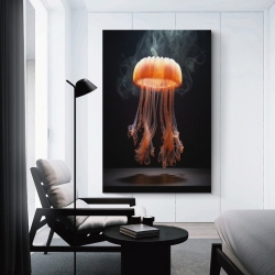 Méduse Peinture sur toile sans cadre, impressions posters art mural pour déco maison chambre bureau