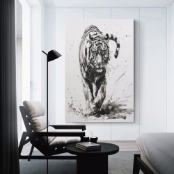 Tigre Peinture sur toile sans cadre, impressions posters art mural pour déco maison chambre bureau