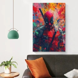 Marvel Deadpool Peinture sur toile sans cadre, impressions posters art mural pour déco maison chambre bureau