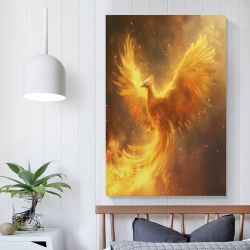 Phénix Peinture sur toile sans cadre, impressions posters art mural pour déco maison chambre bureau