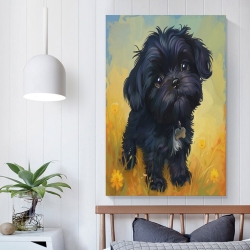 Bichon Peinture sur toile sans cadre, impressions posters art mural pour déco maison chambre bureau