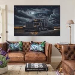 Gros camion Peinture sur toile sans cadre, impressions posters art mural pour déco maison chambre bureau