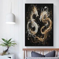 Dragon Peinture sur toile sans cadre, impressions posters art mural pour déco maison chambre bureau