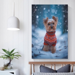 Yorkshire Terrier Peinture sur toile sans cadre, impressions posters art mural pour déco maison chambre bureau