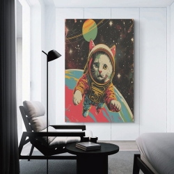 Chat Peinture sur toile sans cadre, impressions posters art mural pour déco maison chambre bureau