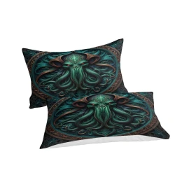 Mythe de l'horreur Cthulhu Housse de Couette Imprimée 3D Douce 3 Pièces Literie Garçons Filles