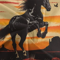 Cheval Housse de Couette Imprimée 3D Douce 3 Pièces Literie Garçons Filles