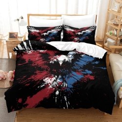 Aigle Housse de Couette Imprimée 3D Douce 3 Pièces Literie Garçons Filles