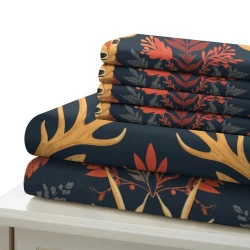 Renne Housse de Couette Imprimée 3D Douce 3 Pièces Literie Garçons Filles