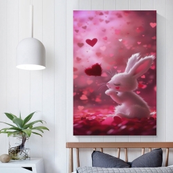 Lapin Petit lapin Peinture sur toile sans cadre, impressions posters art mural pour déco maison chambre bureau