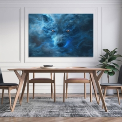 Loup Peinture sur toile sans cadre, impressions posters art mural pour déco maison chambre bureau