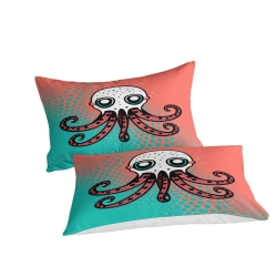 Pieuvre Housse de Couette Imprimée 3D Douce 3 Pièces Literie Garçons Filles