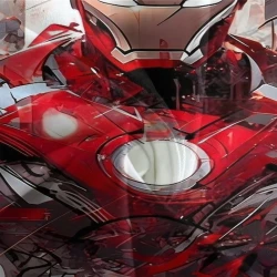 Avengers Iron Man Housse de Couette Imprimée 3D Douce 3 Pièces Literie Garçons Filles