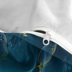 Dauphin Housse de Couette Imprimée 3D Douce 3 Pièces Literie Garçons Filles