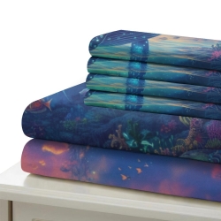 Baleine Housse de Couette Imprimée 3D Douce 3 Pièces Literie Garçons Filles