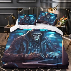 Hacker Housse de Couette Imprimée 3D Douce 3 Pièces Literie Garçons Filles