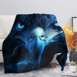 Aigle Plaid en Polaire Imprimé 3D Couverture Douce Confortable pour Canapé Lit Bureau
