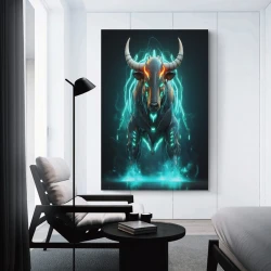 Vache Peinture sur toile sans cadre, impressions posters art mural pour déco maison chambre bureau