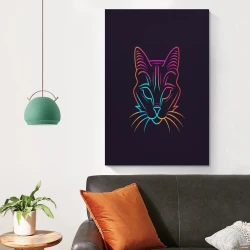 Chat Peinture sur toile sans cadre, impressions posters art mural pour déco maison chambre bureau