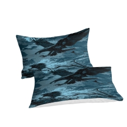 Aigle Housse de Couette Imprimée 3D Douce 3 Pièces Literie Garçons Filles