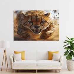 Léopard Peinture sur toile sans cadre, impressions posters art mural pour déco maison chambre bureau
