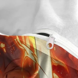 Tueur de démons: Demon Slayer Housse de Couette Imprimée 3D Douce 3 Pièces Literie Garçons Filles