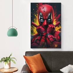 Marvel Deadpool Peinture sur toile sans cadre, impressions posters art mural pour déco maison chambre bureau