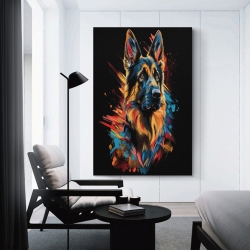 Berger allemand Chien Peinture sur toile sans cadre, impressions posters art mural pour déco maison chambre bureau