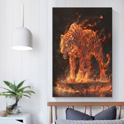 Tigre Peinture sur toile sans cadre, impressions posters art mural pour déco maison chambre bureau