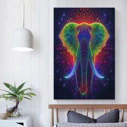 Éléphant Peinture sur toile sans cadre, impressions posters art mural pour déco maison chambre bureau