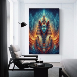 Pharaon égyptien Peinture sur toile sans cadre, impressions posters art mural pour déco maison chambre bureau