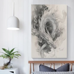 Dragon Peinture sur toile sans cadre, impressions posters art mural pour déco maison chambre bureau