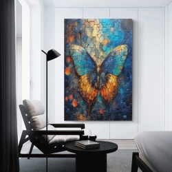 Papillon Peinture sur toile sans cadre, impressions posters art mural pour déco maison chambre bureau