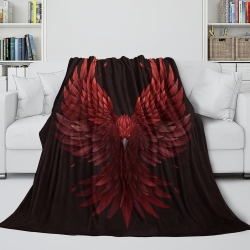 Aigle Plaid en Polaire Imprimé 3D Couverture Douce Confortable pour Canapé Lit Bureau