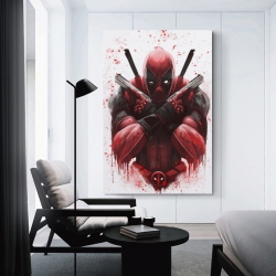 Marvel Deadpool Peinture sur toile sans cadre, impressions posters art mural pour déco maison chambre bureau