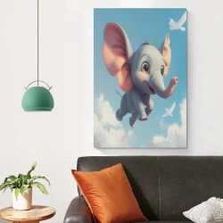 Elefante Pintura en lienzo sin marco, impresiones de pósters arte pared para decoración hogar dormitorio oficina
