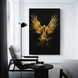 Águila Pintura en lienzo sin marco, impresiones de pósters arte pared para decoración hogar dormitorio oficina