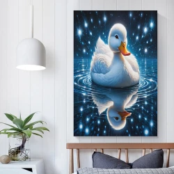 Ente Unrahmtes Leinwandbild, Wandkunst-Poster-Drucke für Zuhause, Schlafzimmer, Büro Dekoration