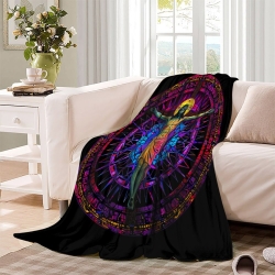 Dieu et Jésus Plaid en Polaire Imprimé 3D Couverture Douce Confortable pour Canapé Lit Bureau
