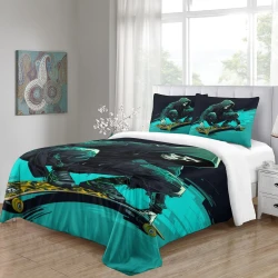 Crâne Housse de Couette Imprimée 3D Douce 3 Pièces Literie Garçons Filles